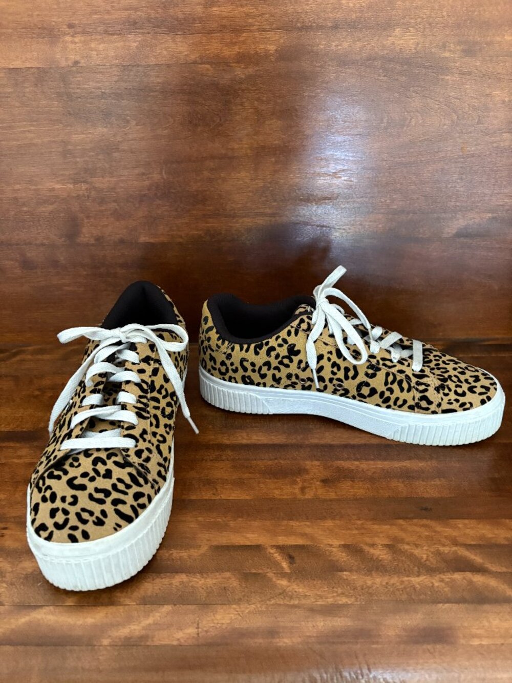 FILA Panache Leopard Print Platform Sneakers Y2K Streetwear Athleisure Chic 9